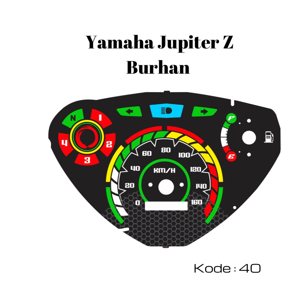 Yamaha Jupiter Z burhan Custome Speedometer panel Board Shopee