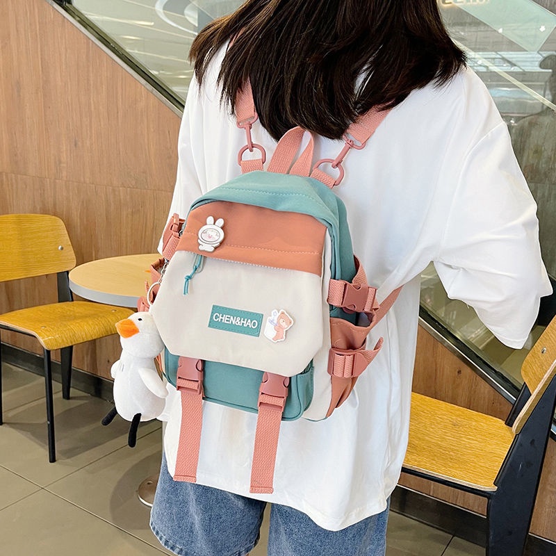 Cute Mini Backpack Female ins Student Fashion Messenger Bag Japanese