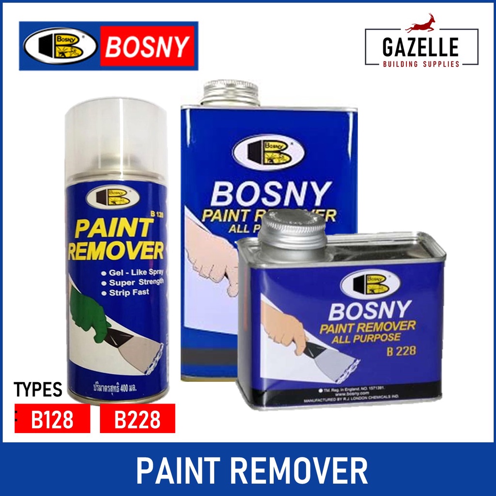 Bosny Paint Remover Gel Like Spray B128 / All Purpose B228 400cc