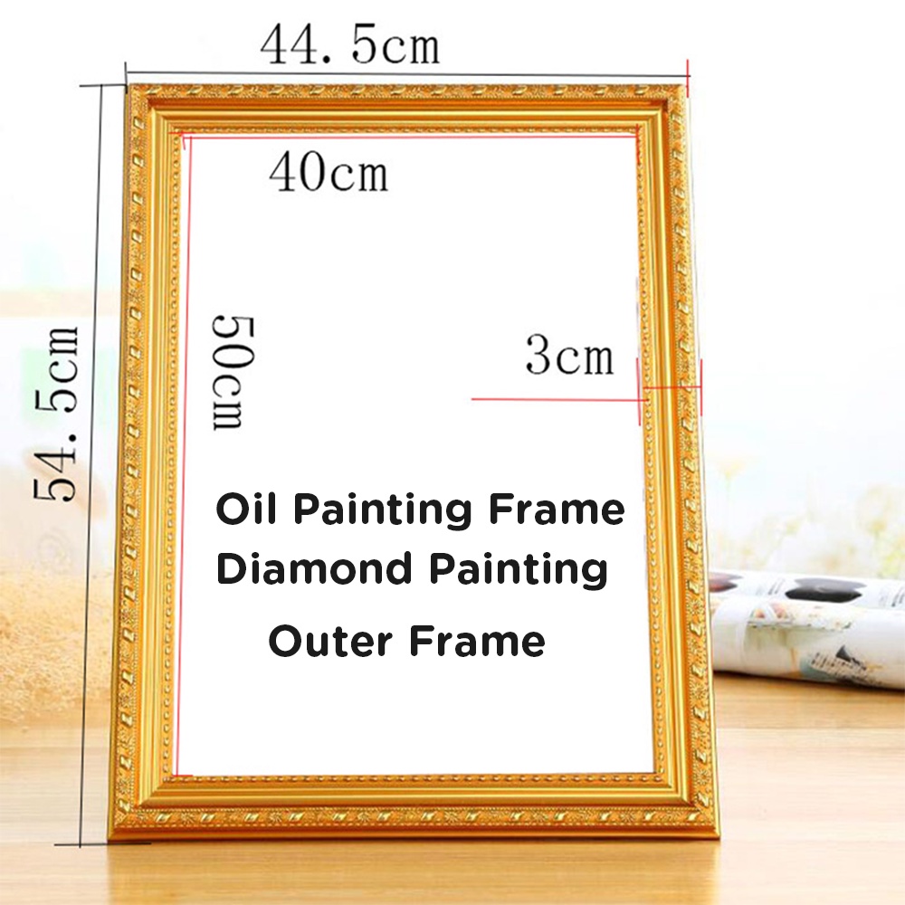 Outer Frame For Oil Painting By Numbers Wood Frame For Diamond Painting