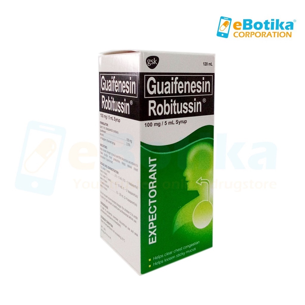 Robitussin Syrup (120mL) Cough for kids and Adults Shopee Philippines