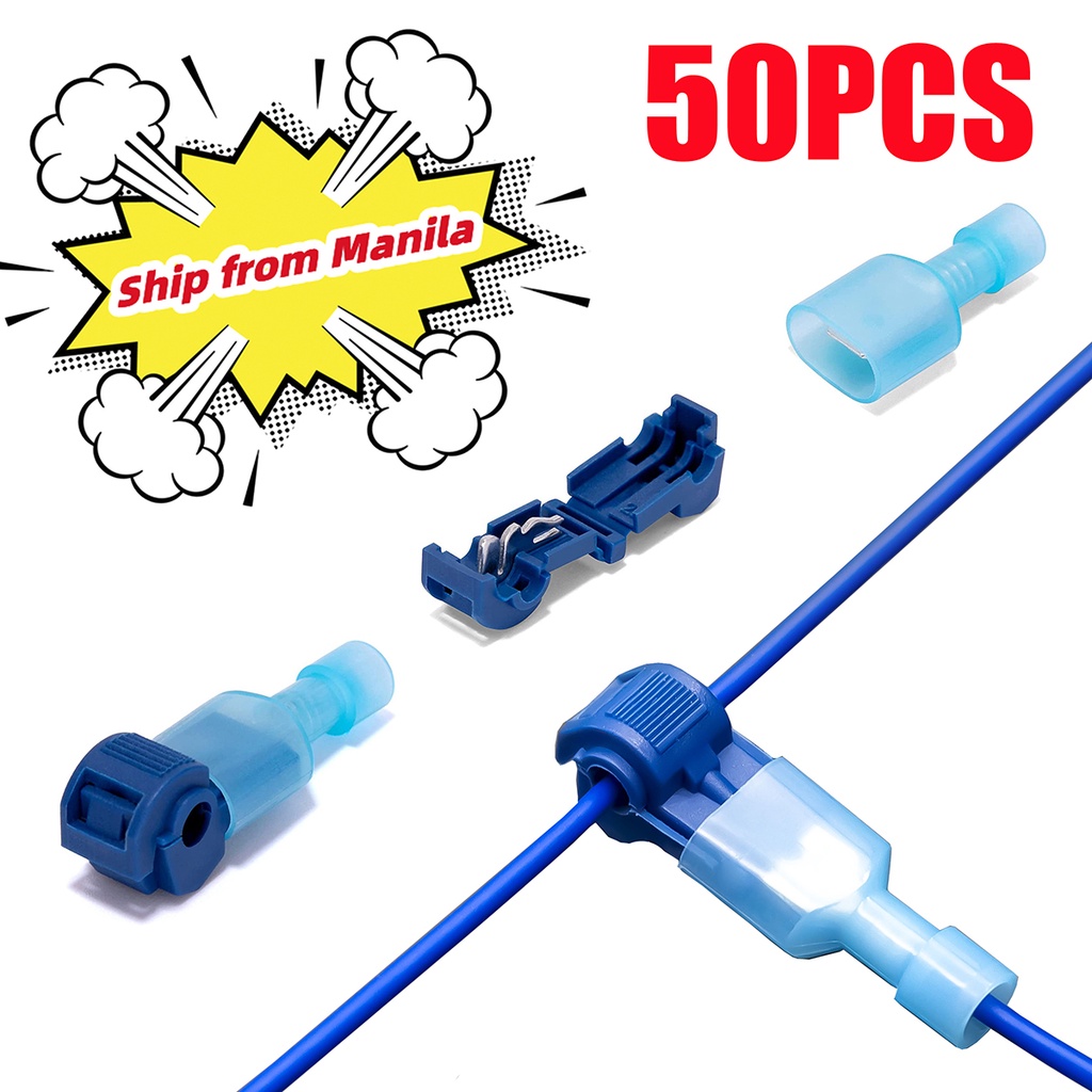 50Pcs(25set) TTap Wire Connectors, SelfStripping Quick Splice