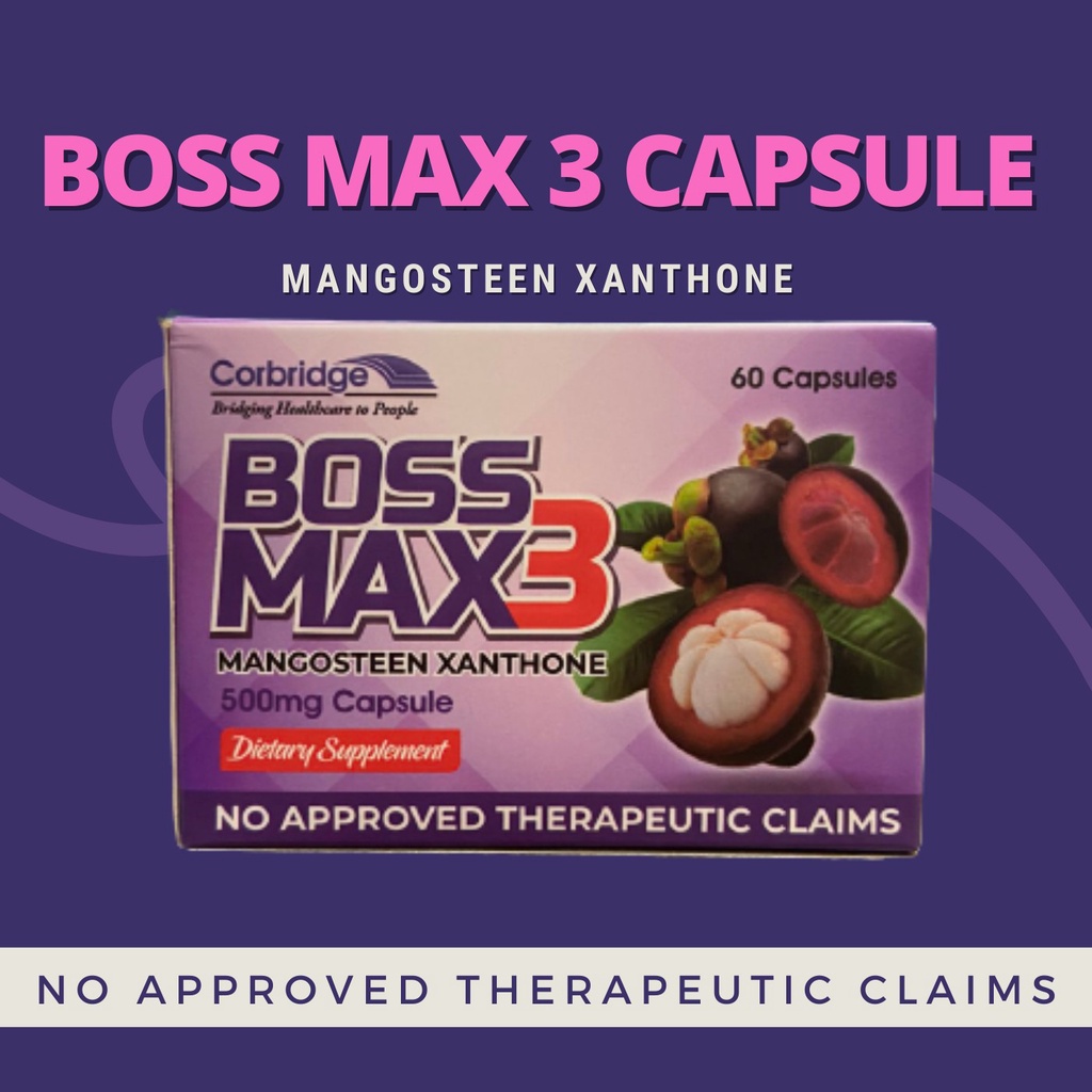 Boss Max3 Mangosteen Xanthone Shopee Philippines
