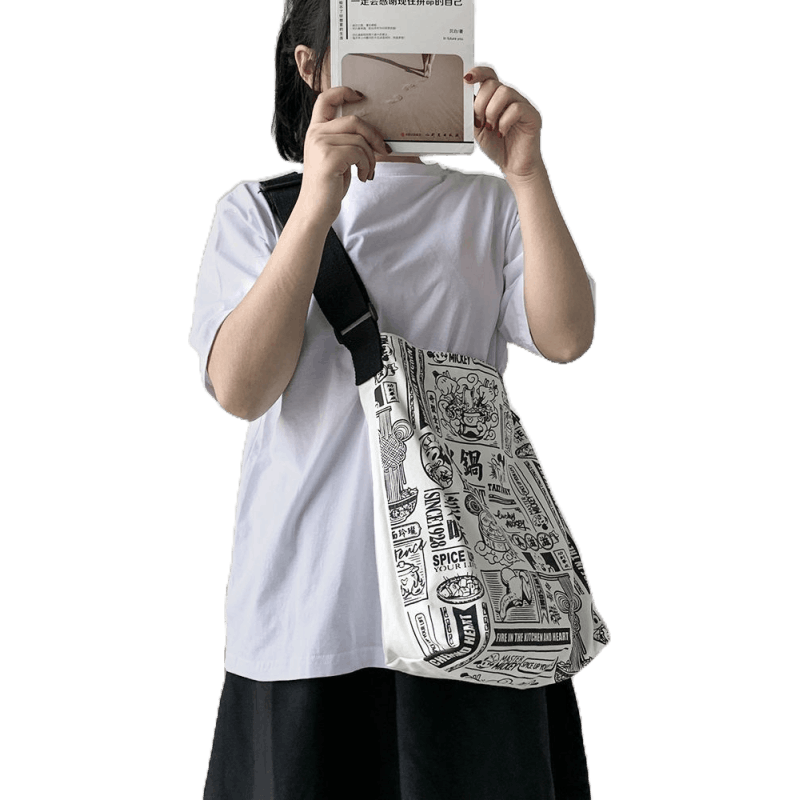 【Zipper + Inner Pocket】Japanese Retro Casual Large Capacity Backpack Women's New Printed