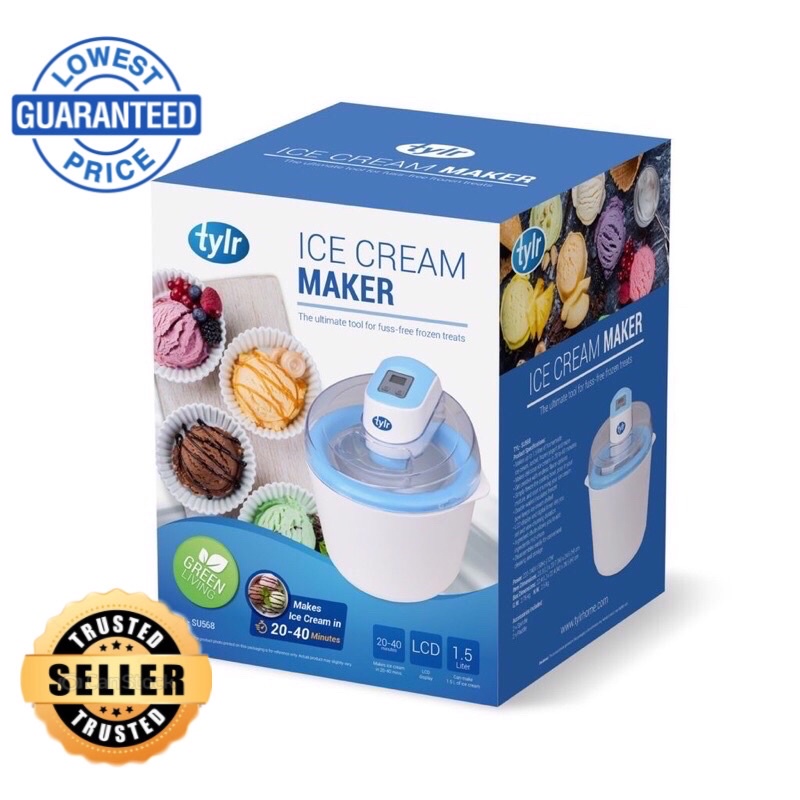 Tylr Ice Cream Maker 1.5 Liters Shopee Philippines
