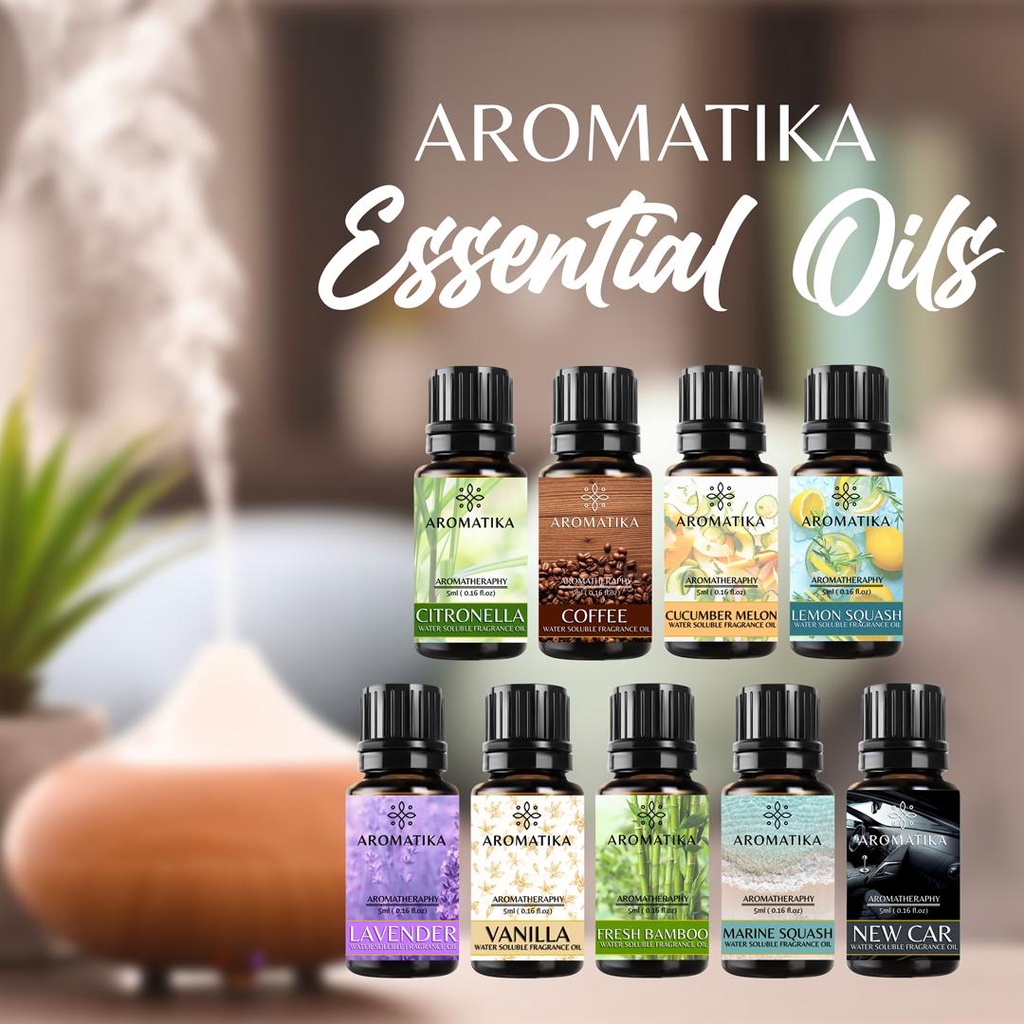 AROMATIKA 5ml Essential Oils Water Soluble Scent for Humidifier