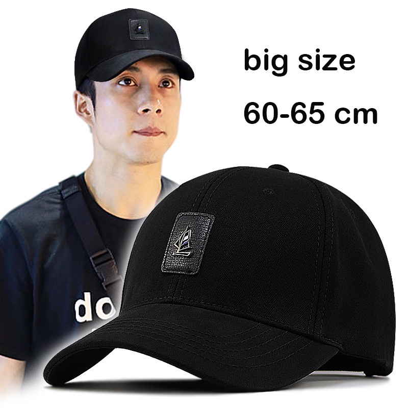 6268cm large size baseball cap male autumn polyester snapback hat big