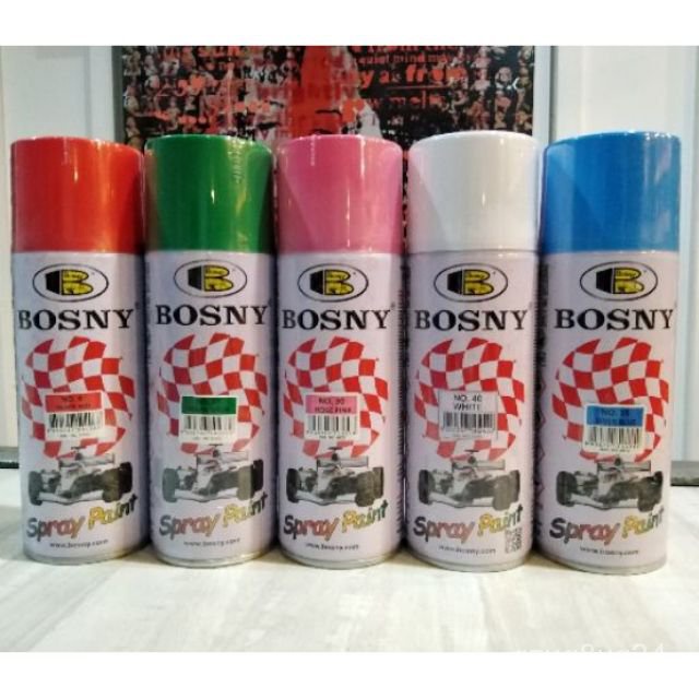 YLQL Bosny Spray Paint Solid Colors Acrylic Spray Paint Multiple Variations Brix Industries