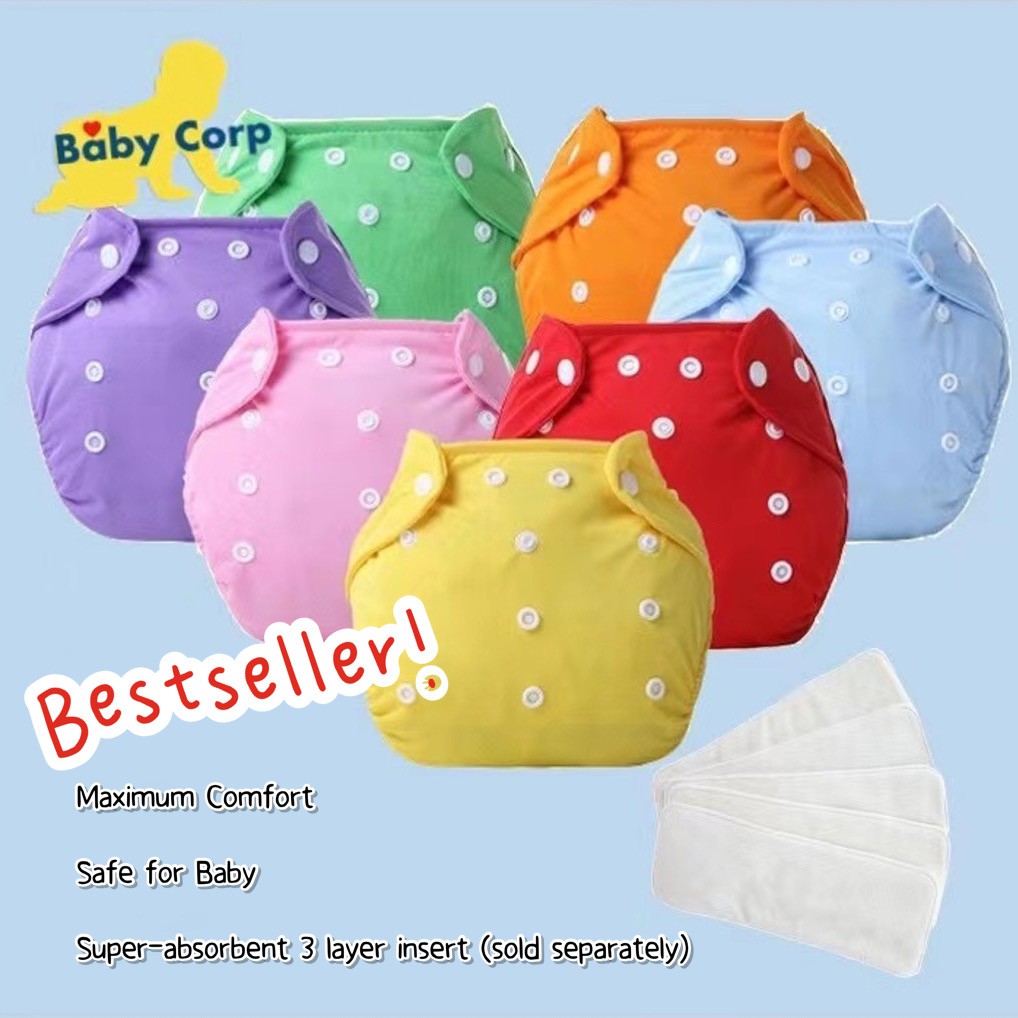BABY CORP Reusable Organic Diaper for Babies Newborn Baby Diaper