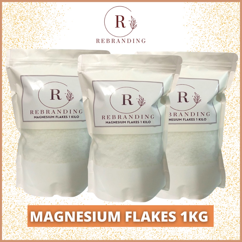 MAGNESIUM FLAKES MAGNESIUM CHLORIDE 1KG. Dead Sea Salt for Magnesium