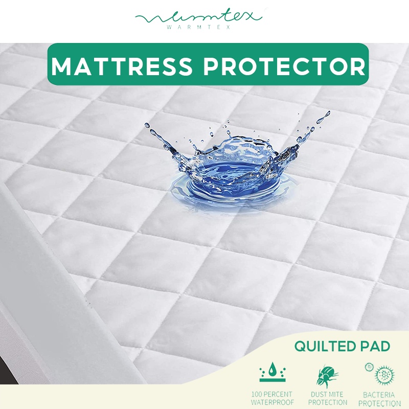 Waterproof Mattress Pads Protector Quilted Fitted Mattress Topper Deep