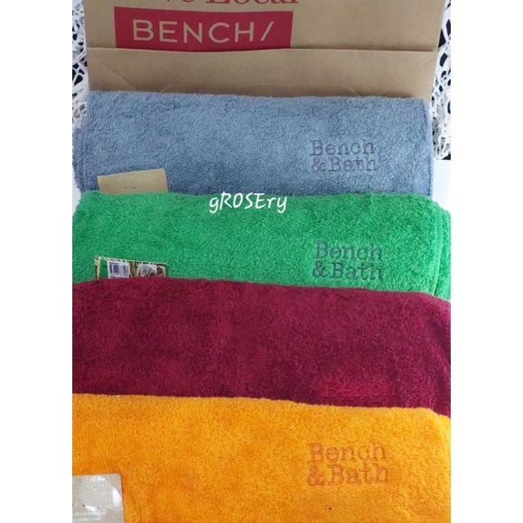 ORIGINAL Bench bath towel Size 69 cm x 129cm big Shopee Philippines