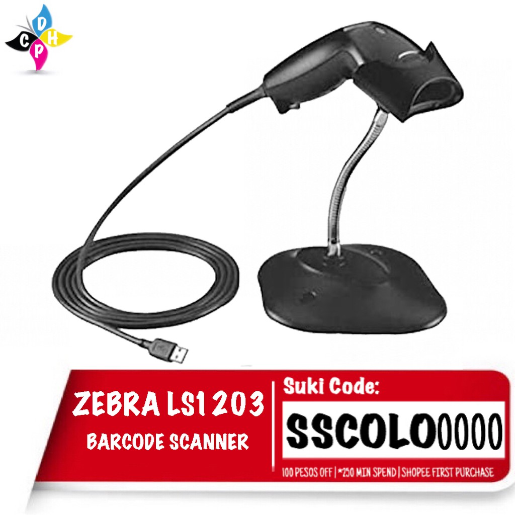 ZEBRA LS1203 Barcode Scanner Shopee Philippines