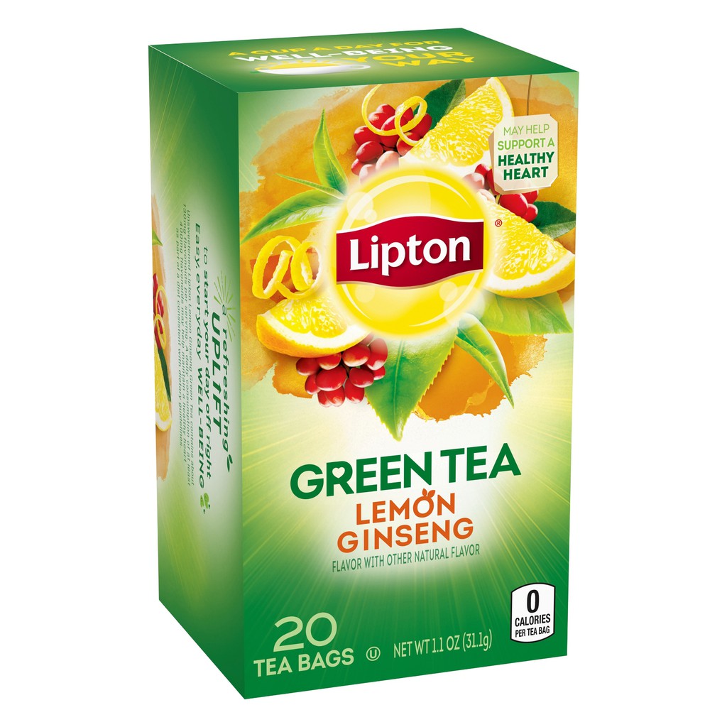 Lipton Green Tea Mint / Orange / Cranberry / Decaf / Acai / Regular