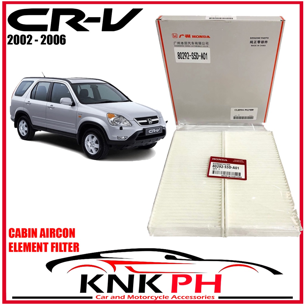 Honda CRV 20022006 OEM Cabin Air Filter Aircon Clean Element 80292S5D