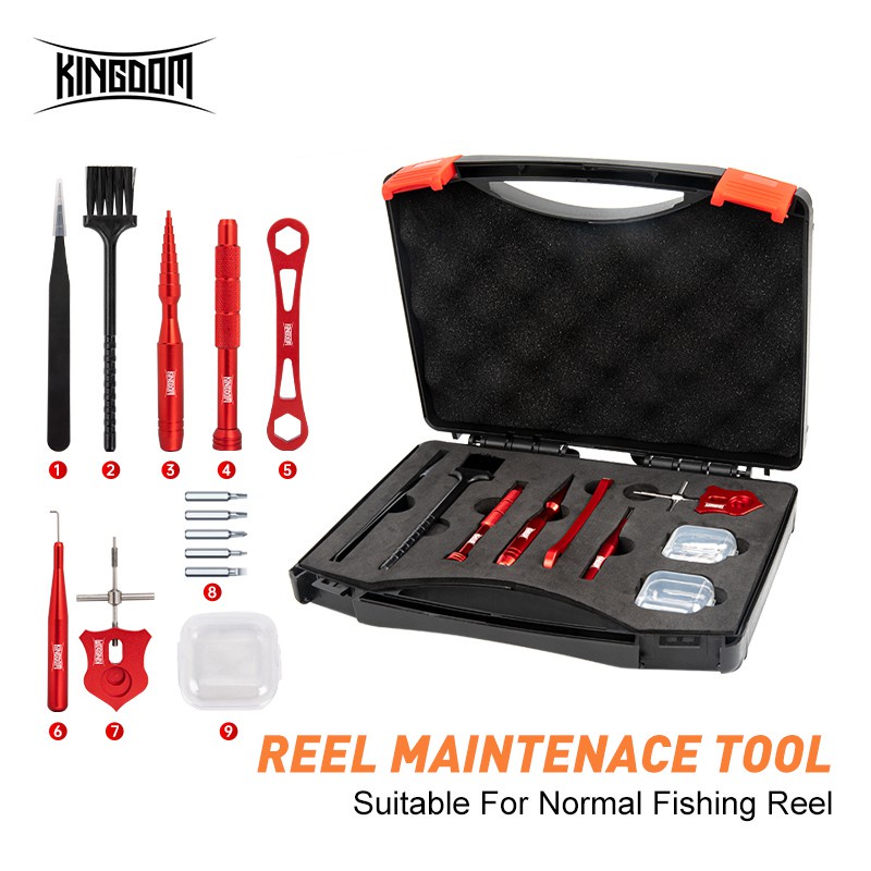Kingdom Fishing Reel Repair Tool Kit Bearing Remove Maintenance For Fixing Bait Casting Shopee