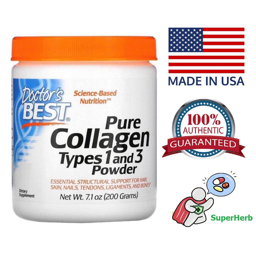 Doctor's Best, Pure Collagen Types 1 and 3 Powder, 7.1 oz (200 g