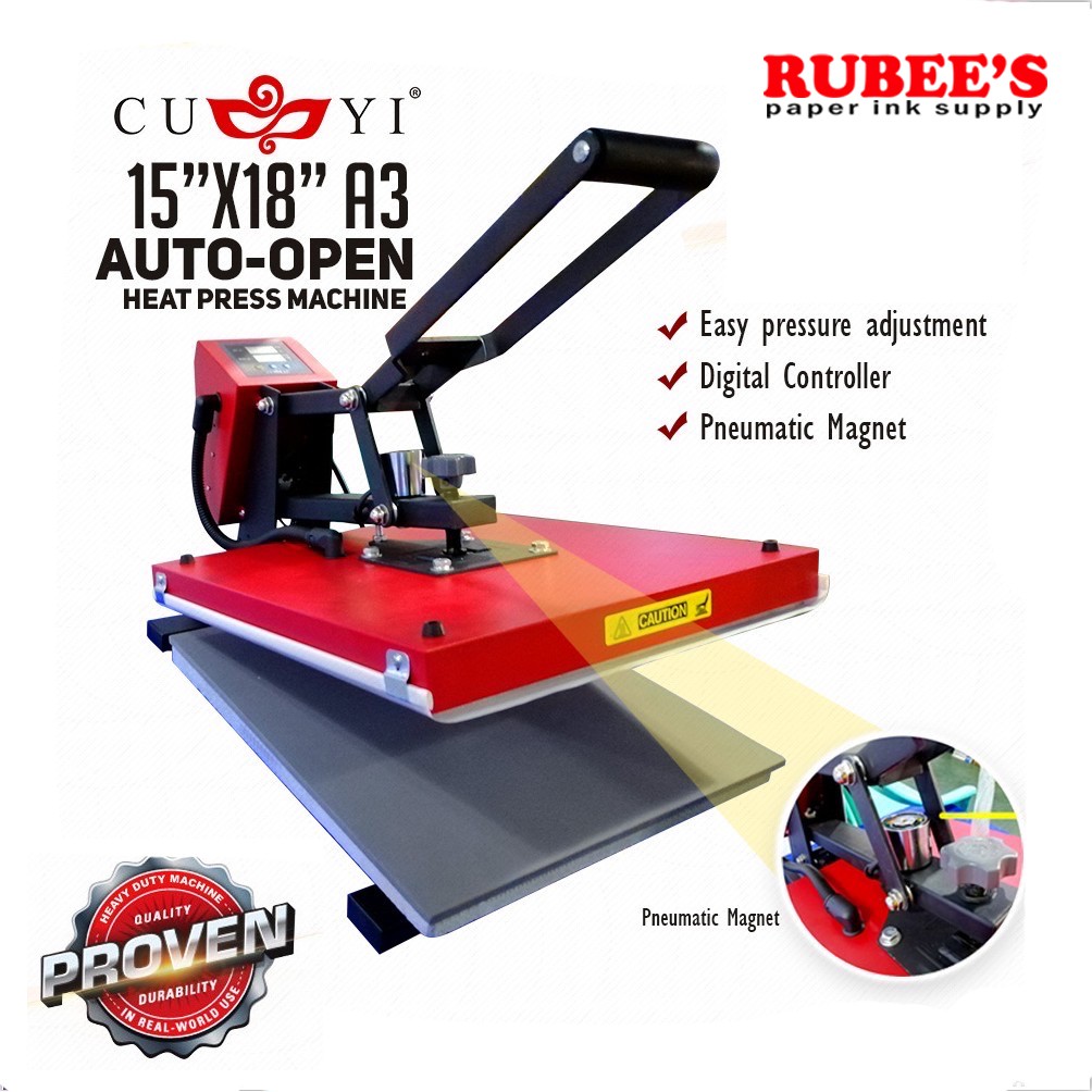 CUYI A3 AUTOMATIC HEAT PRESS MACHINE Shopee Philippines