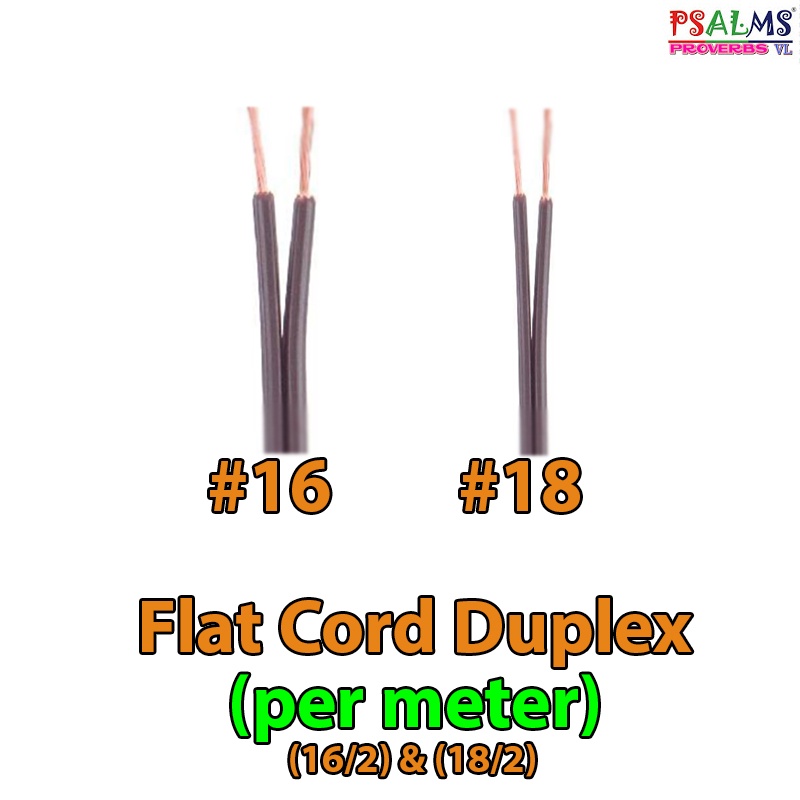 FLAT CORD WIRE (PER METER) 16 & 18 (for extension) Shopee Philippines