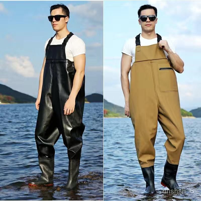 X.D raincoat Wader Full Body Water Pants Men's HalfLength Fishing Rain