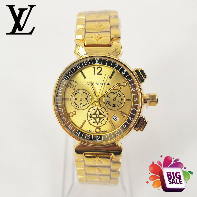 Louis Vuitton LV Watches For Women Original Analog Gold Ladies Watches