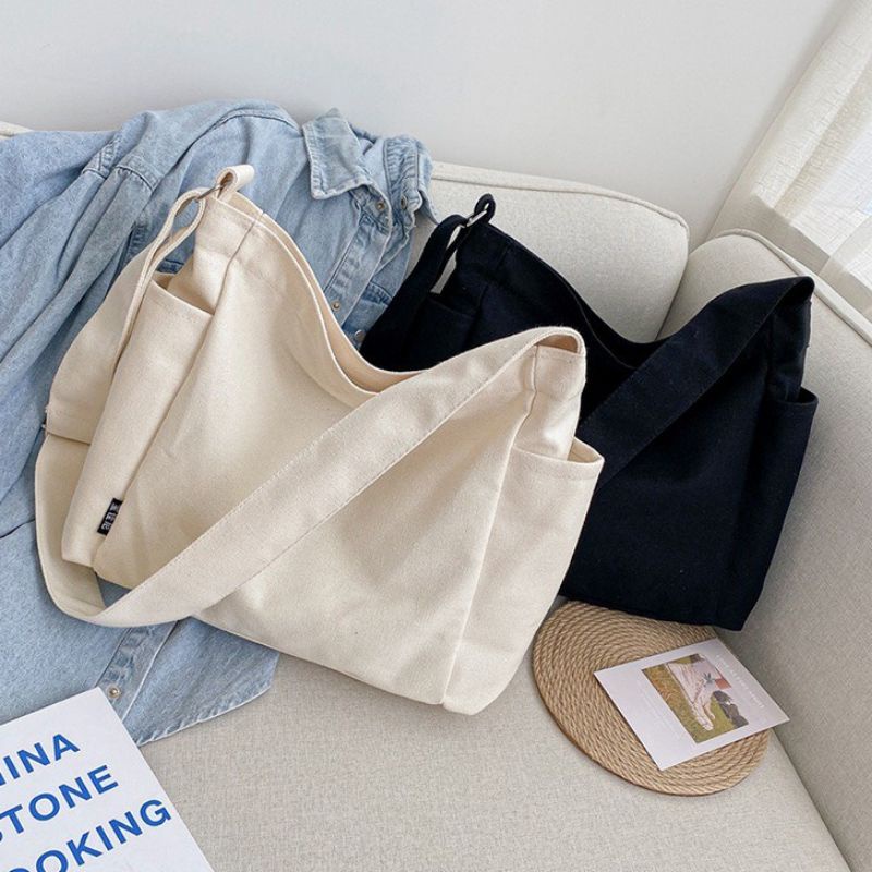 Canvas CrossBags For School, Outings (With Buckles +