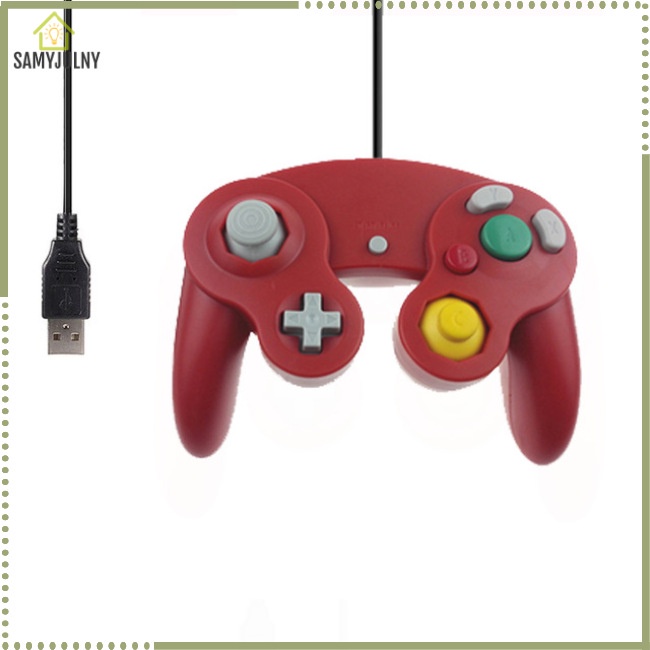 SAMYJULNY For Gamecube PC USB Wired Controller Joypad Joystick for