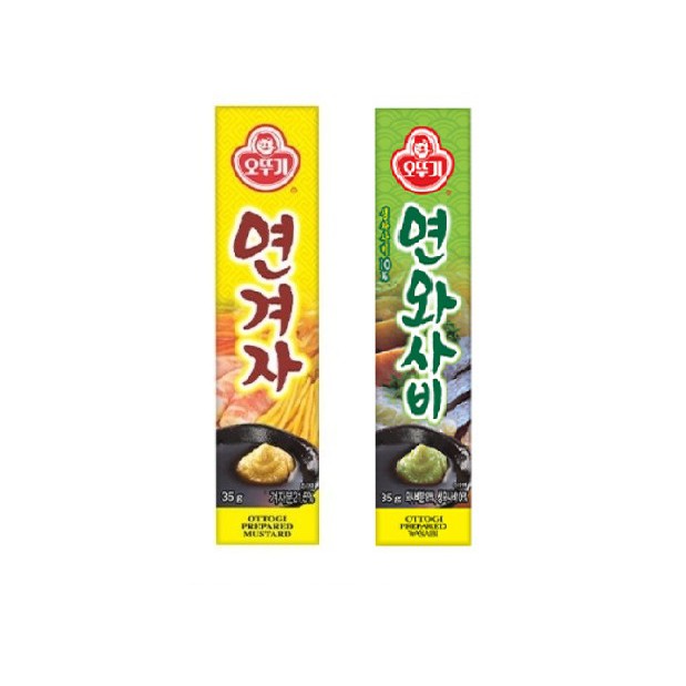 Ottogi Prepared Wasabi/Mustard Paste Tube 35g Korean Foods Korean