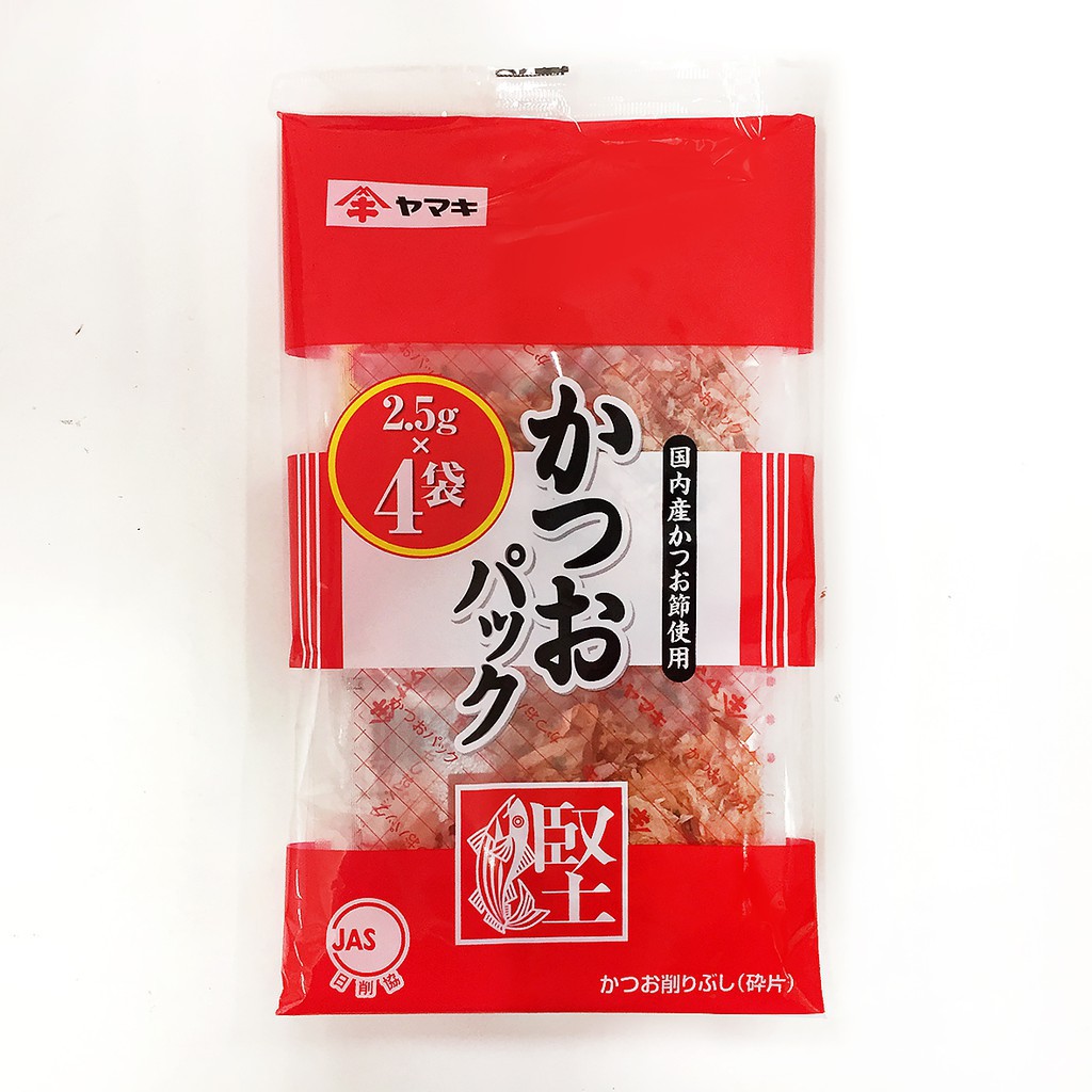 Yamaki Katsuobushi Japanese Dried Bonito Flakes 2.5g x 4 Sachets