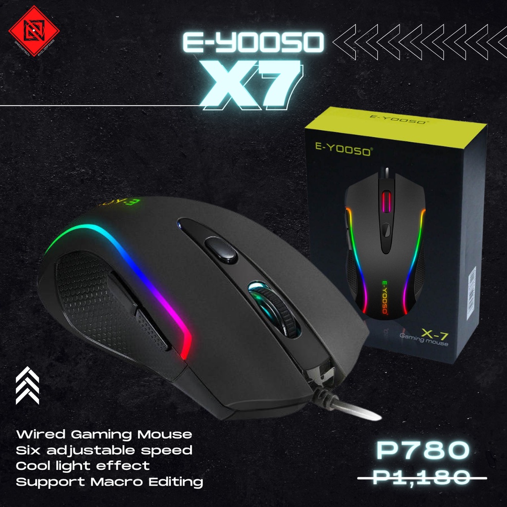 EYOOSO X-7 (GAMING MOUSE - WIRED) | Shopee Philippines