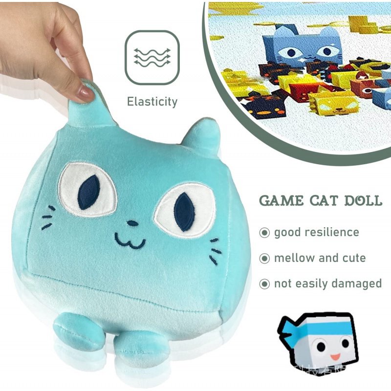 New Cartoon Pet Simulator X Huge Cat Big Games Plush Toys Cat Stuffed Doll Plushies Cartoon Cat