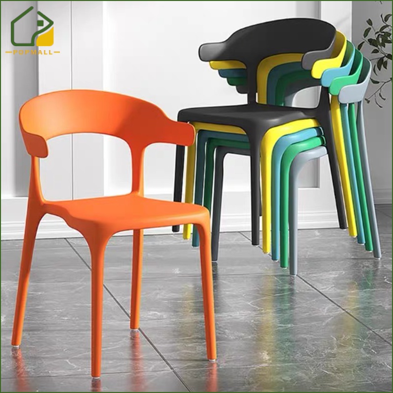 Nordic Chair Black&White Plastic Chair Home Chair Living Chair Dining