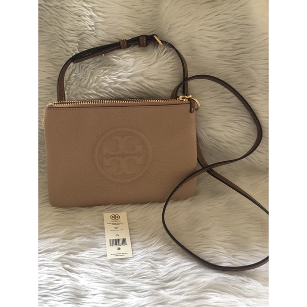 Tory Burch Perry Bombe Double Zip Crossbody Shopee Philippines