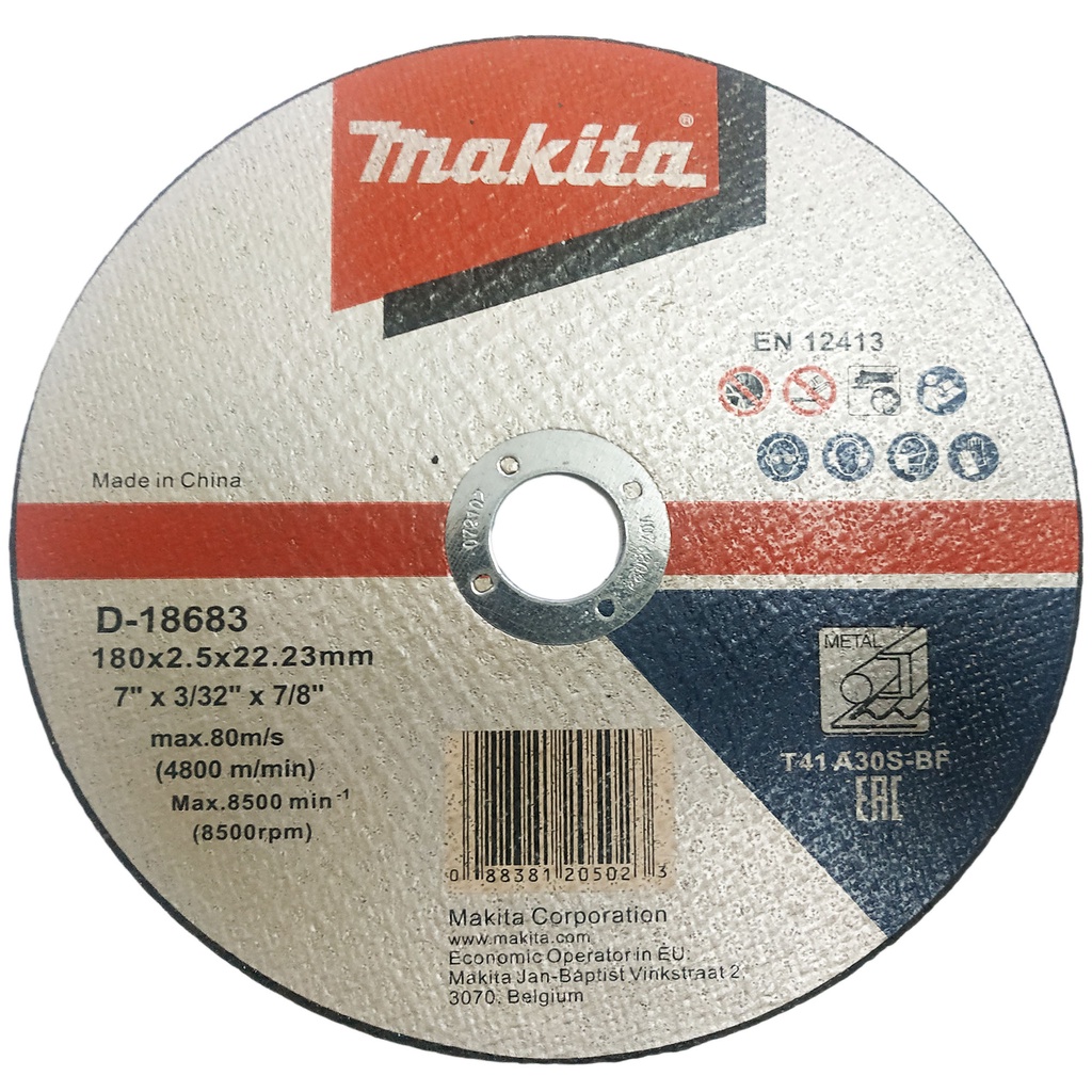 ORIGINAL MAKITA CUTTING DISC D18683 ( 7" x 3/32" x 7/8" or 180mm x 2