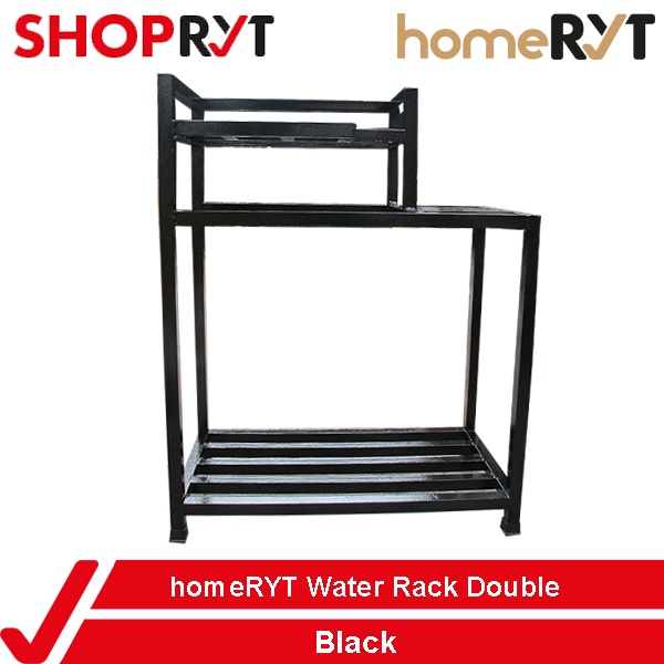 homeRYT Metal Water Rack Stand 2 Layer Double Kitchen Organizer