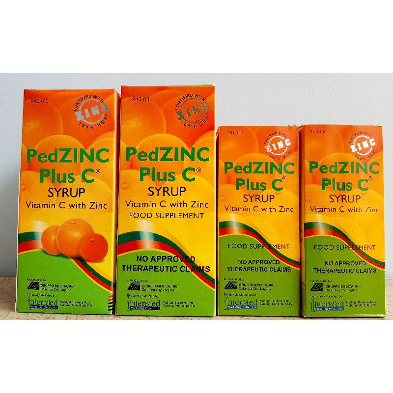 PedZinc Plus C Syrup 240mL Shopee Philippines
