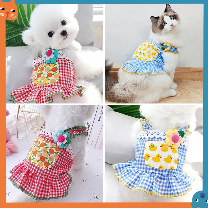 Puppy Skirt Pet Clothes Dog Clothes Cat Sling Skirt Dog Shih Tzu Skirt