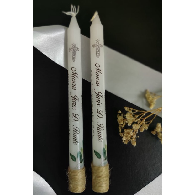 CUSTOMIZED BAPTISMAL CANDLE HOPE Shopee Philippines