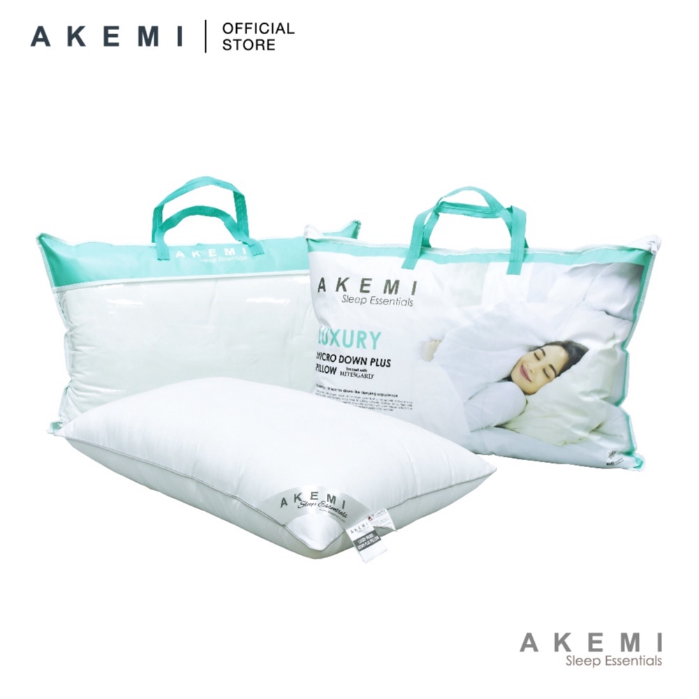 AKEMI Sleep Essentials Luxury Micro Down Plus Pillow [1pc/2pcs