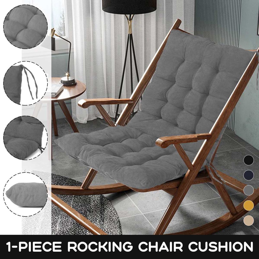 Solid Recliner Quilted Chair Cushion Mat Rocking Rattan Armchair