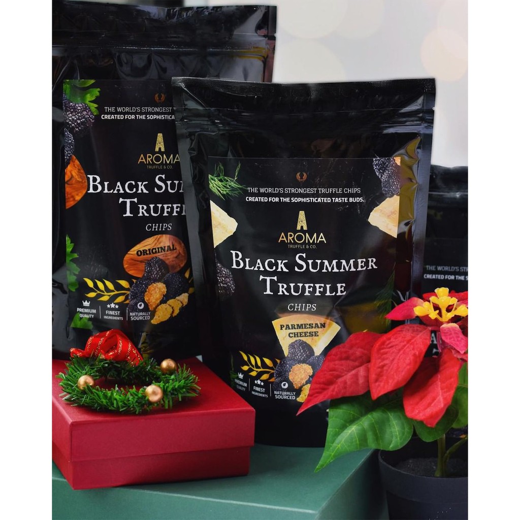 Aroma BLACK SUMMER TRUFFLE POTATO CHIPS ORIGINAL Taste & Percess CHEESE