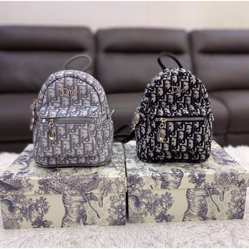 Dior Mini Backpack (Embroid) Shopee Philippines