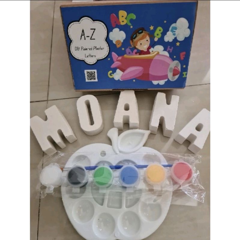 Diy Painted plaster Letters, Let's Paint your own name / initial name