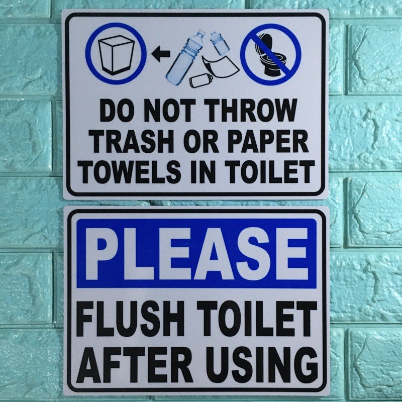 PVC Comfort Room Signage Shopee Philippines