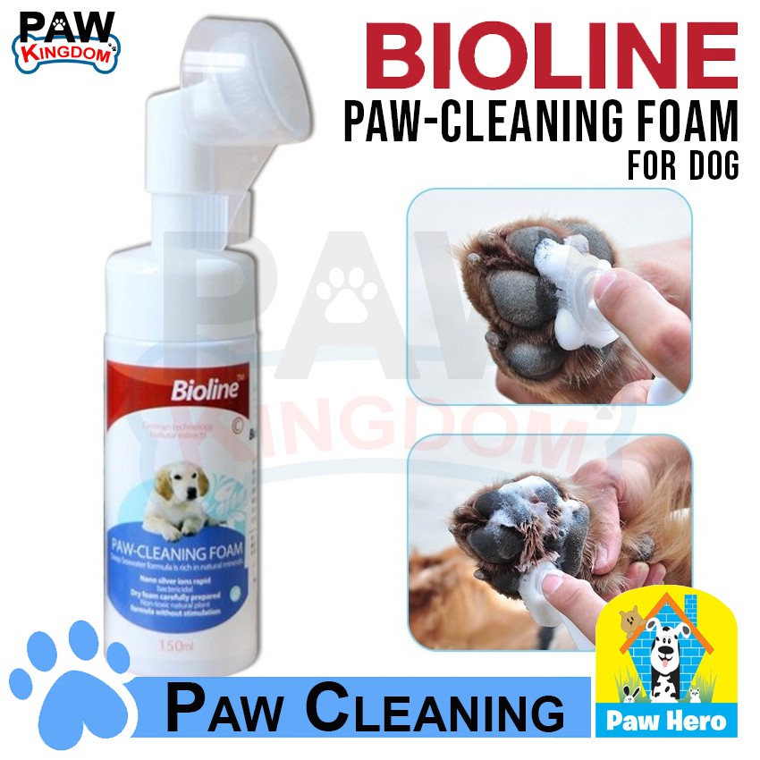 Bioline Paw Cleaning Foam With Deep Seawater Formula for Dog 150ml by PAW HERO Shopee Philippines