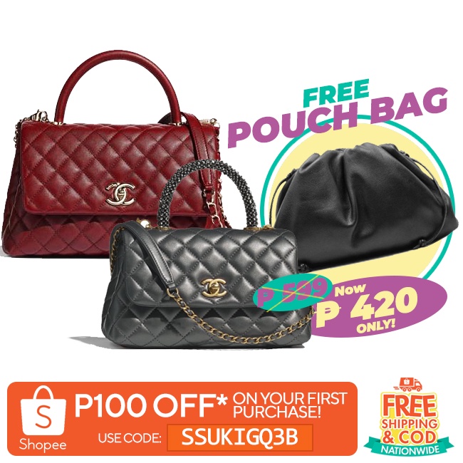 Korean Fashion Bag With Top Handle (FREE Pouch Bag) Shopee Philippines