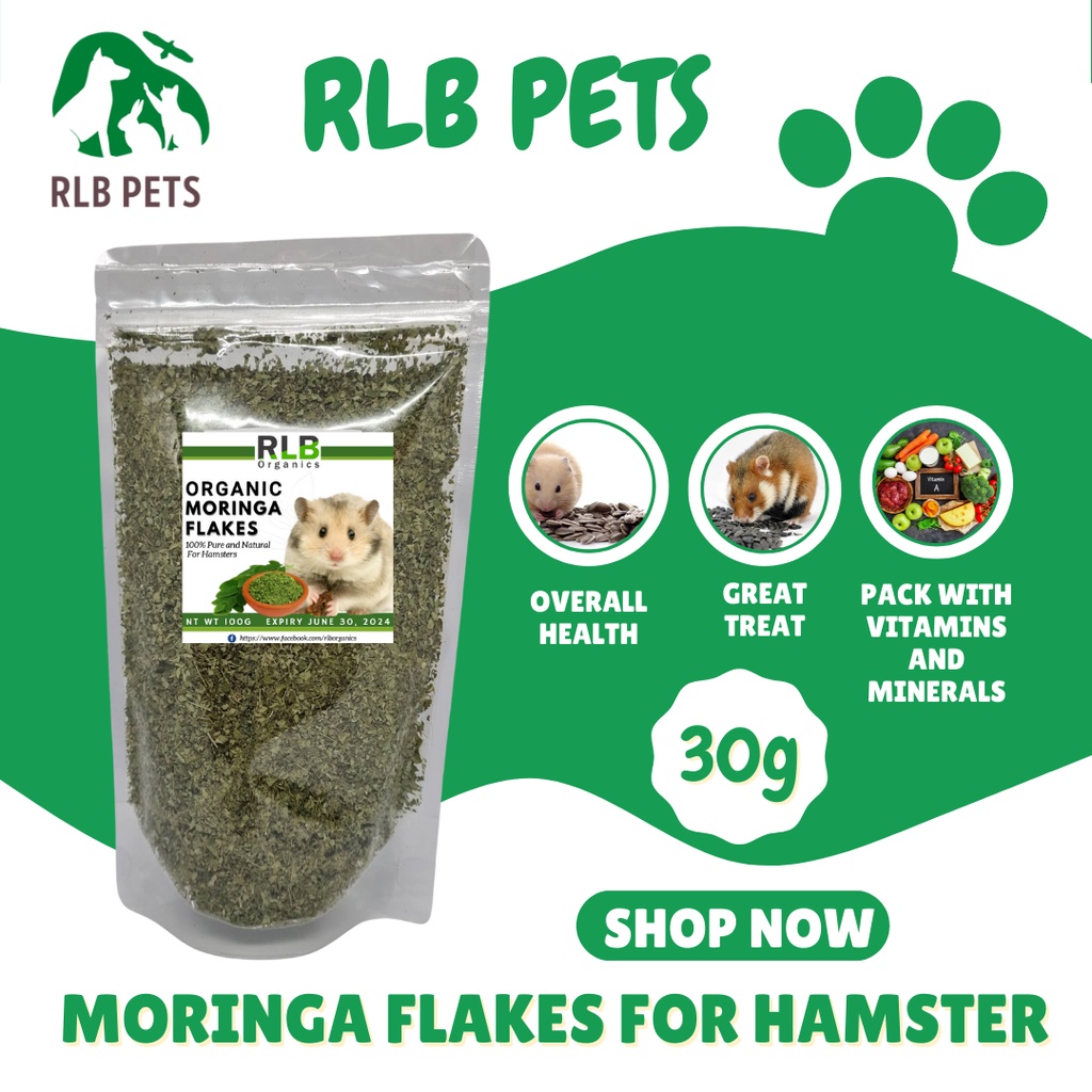 30 grams Moringa Flakes for Hamsters Malunggay Flakes Hamster Food