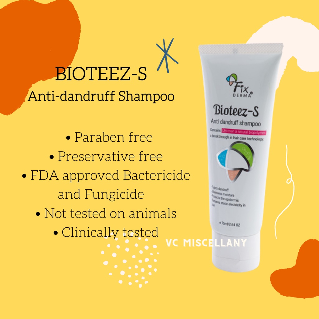 Bioteez S Antidandruff Shampoo by Fixderma (Genuine) Shopee Philippines