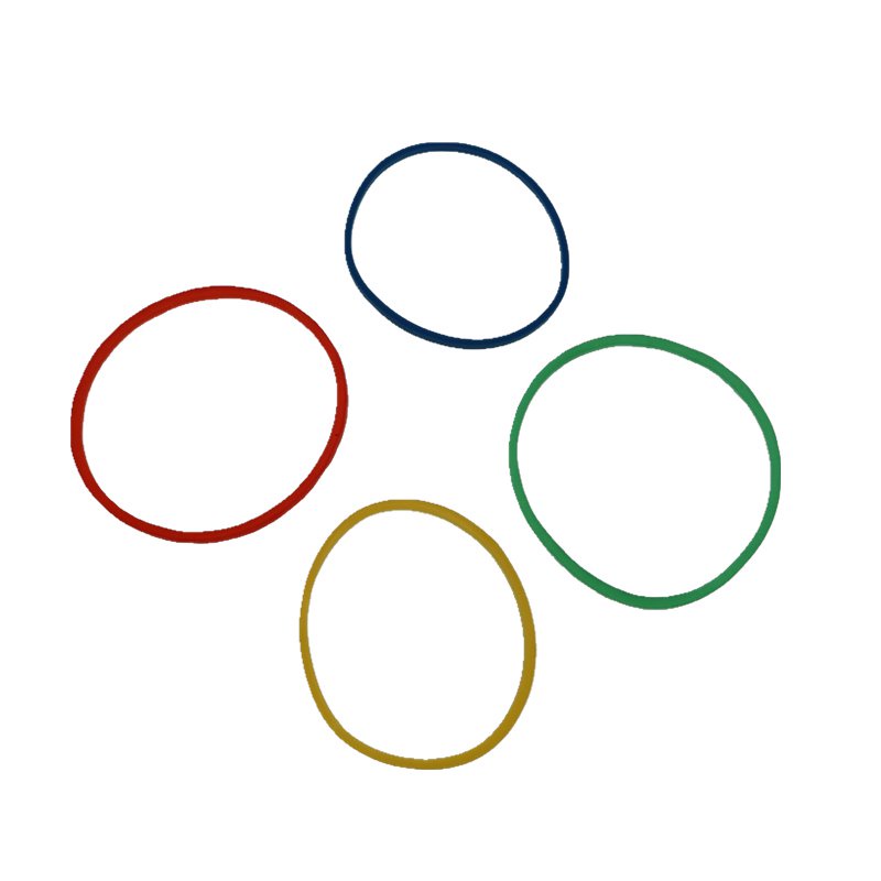 nbnbnb.ph Rubber Band Transmission Belt Pulley Connection Ring Colorful Cowhide Model Assembled