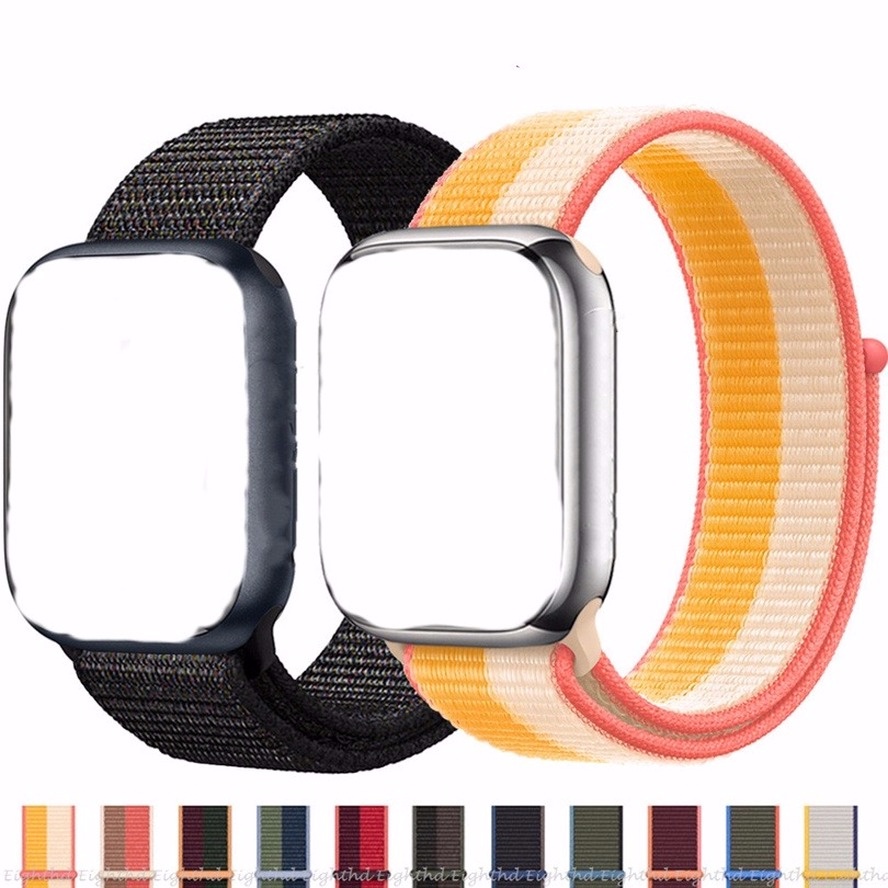 Sports Nylon Strap For Apple Watch Series Ultra 2 Ultra 9 8 7 6 SE 5 4